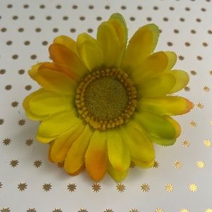 Yellow Flower Clip